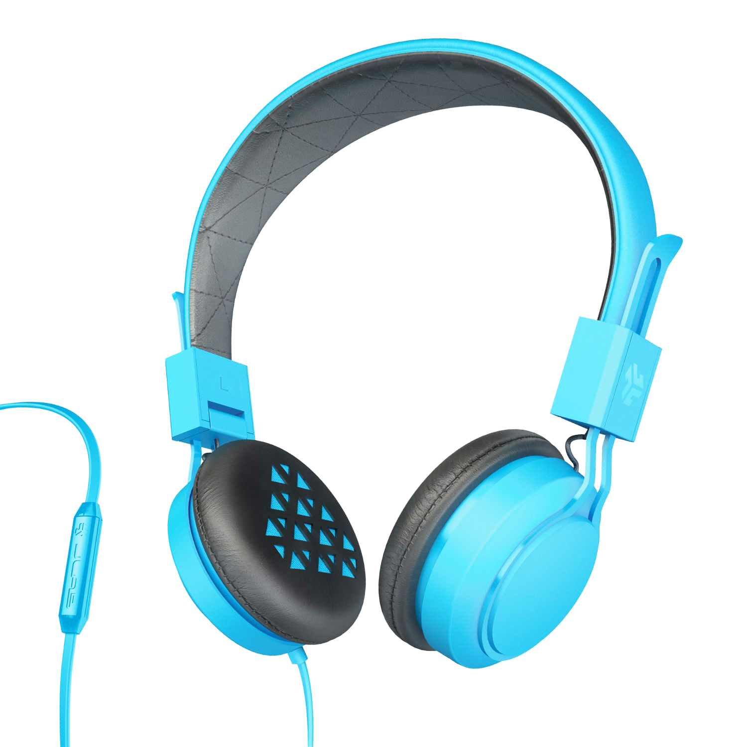 JLab Intro OnEar Wired Stereo Folding Travel Headphones w/ Mic